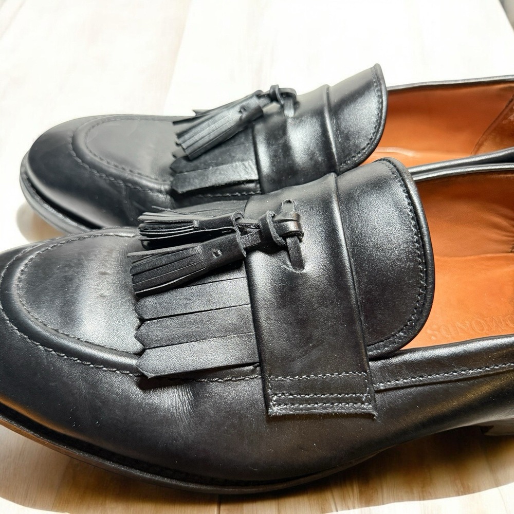 Allen Edmonds Newport Black Mens US 10.5 D Leather USA Kiltie Tassel Loafers EUC - Picture 8 of 12